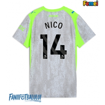 Manchester City Nico Gonzalez #14 Tricou Fotbal Replică 2025-26 Femei Treilea